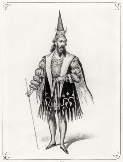 Ein Magier, gedruckt von Fernique von French School